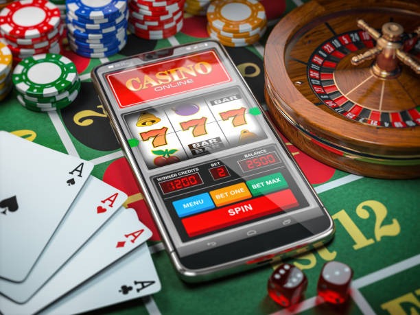 Microgaming slot gameplay on yawi with spin controls visible